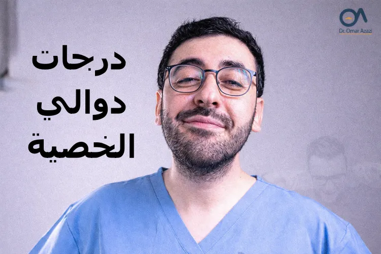 درجات دوالي الخصية بالصور